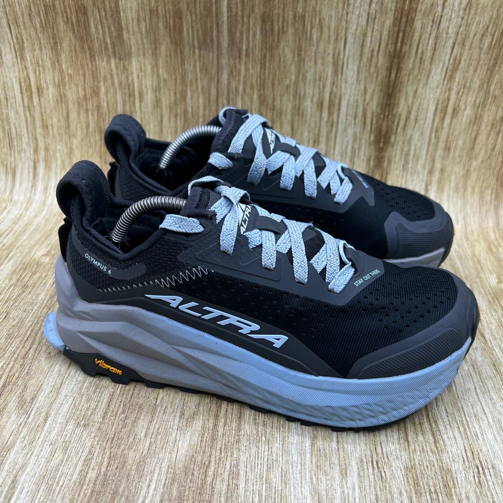 Altra Olympus 6 Trail Shoes Women's Size 7 Black Gray Vibram AL0A85NK000